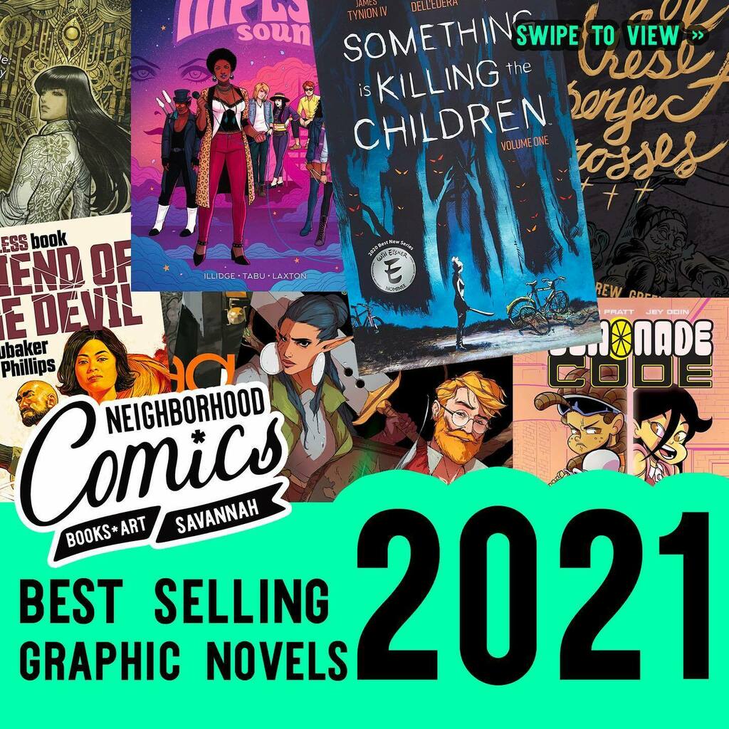 Swipe to view our Top 10 Best Selling Graphic Novels of 2021! I love that there are so many locals in this list!! #comics #graphicnovels #bestof2021 instagr.am/p/CYW6lc2p-ug/