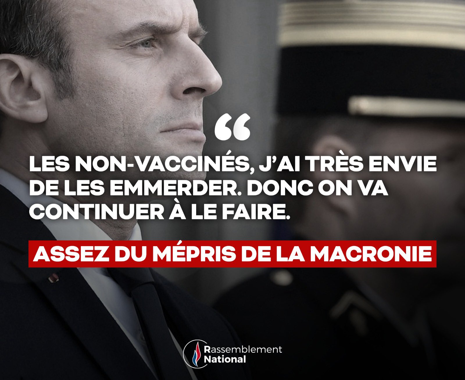 Rassemblement National Jamais Un President De La Republique N A Autant Insulte Meprise Et Menace Les Francais Avec Ses Attaques Ordurieres Emmanuel Macron Demontre Qu Il N Est Pas Digne De La