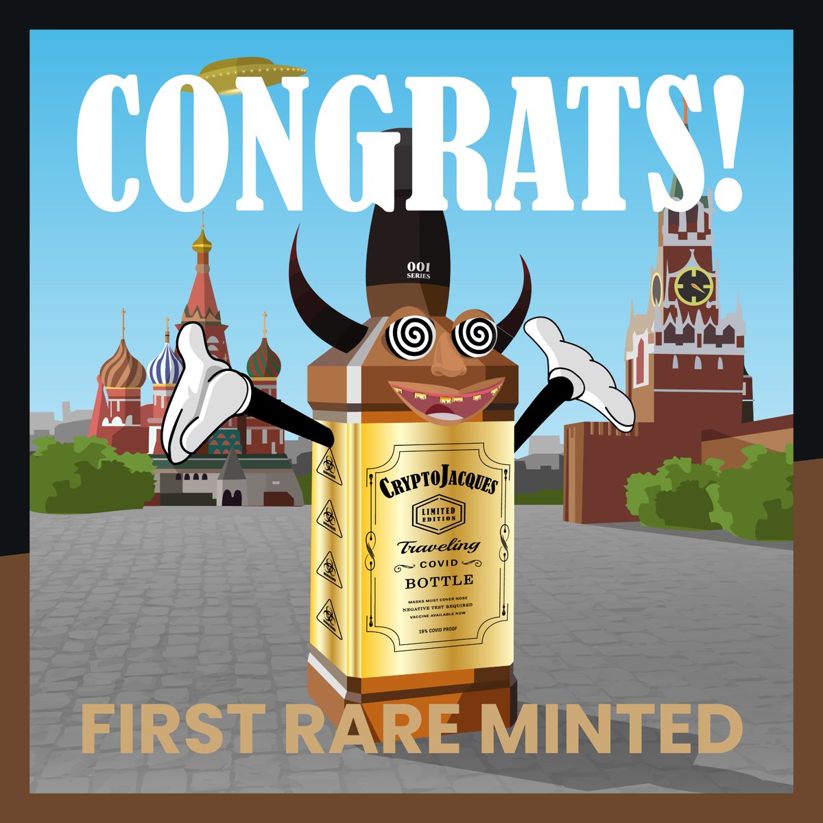 cryptojacquesio's tweet photo. 💛🎉 Congratulations on the first limited edition CJ mint! 🎁🌟

These shiny gold variants of CJs are very rare and limited to very few numbers.

Check out this CJ on OpenSea and make sure to get one yourself and join the party today!
https://t.co/QVQgCgVqBD https://t.co/kZyQLVoSwr