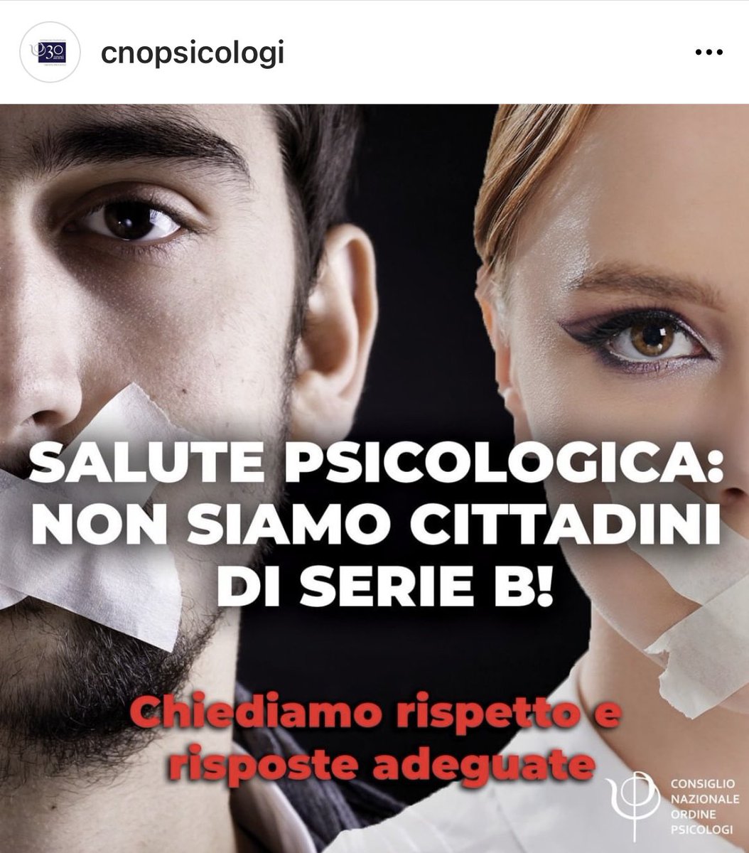 SimonaClivia's tweet photo. Il Consiglio Nazionale dell’Ordine Psicologi continuerà la sua campagna per il riconoscimento del #bonuspsicologo da parte del Governo. La salute psicologica bene prezioso. #cnop #noncifermiamo https://t.co/d1o2TCrbMX