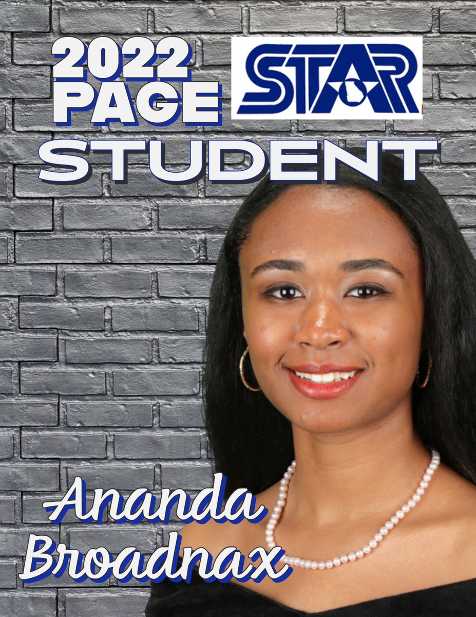 Congratulations to our 2022 STAR Student, Ananda Broadnax! Ananda received the highest SAT score in her   senior class and is in the top 10%! Congratulations Ananda!