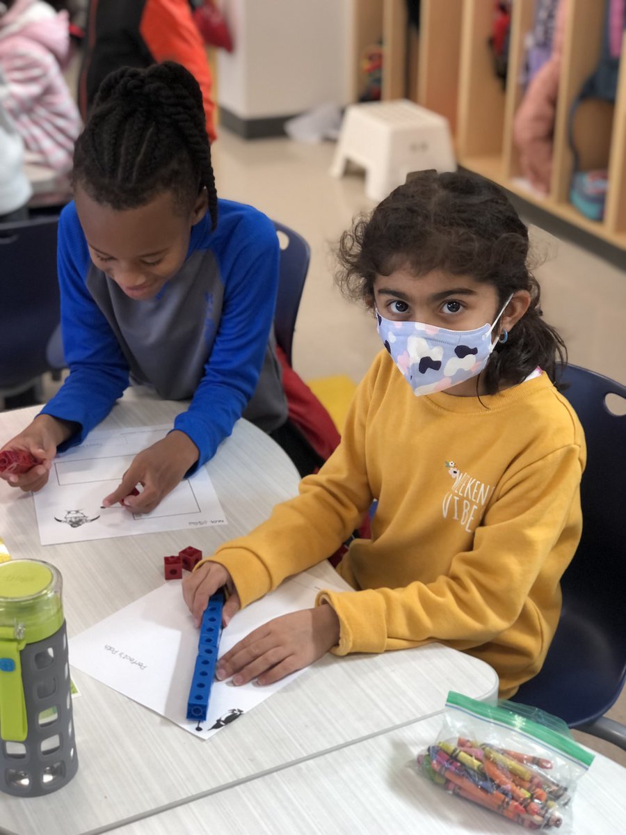 AprilDawnRaney's tweet image. Firsties are hard at work with a Launch, Explore, Discuss activity, using manipulatives to measure Tacky’s path to the ocean. Love seeing the collaborative work and math talk of students as they try to solve the task together! @HickoryRidgeES #mathpartners #manipulatives