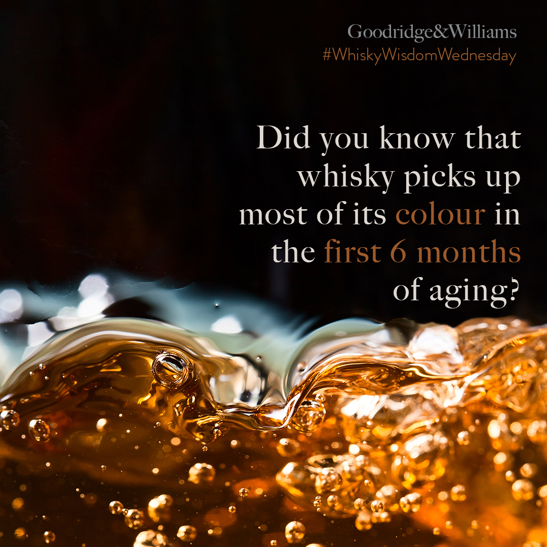 What gives whisky its colour? The answer is very simple - it’s the barrels! Being a solvent, alcohol takes in the pigment from the barrels that the whisky is being aged in. However, it is a myth that the longer the whisky is being aged, the darker it becomes!