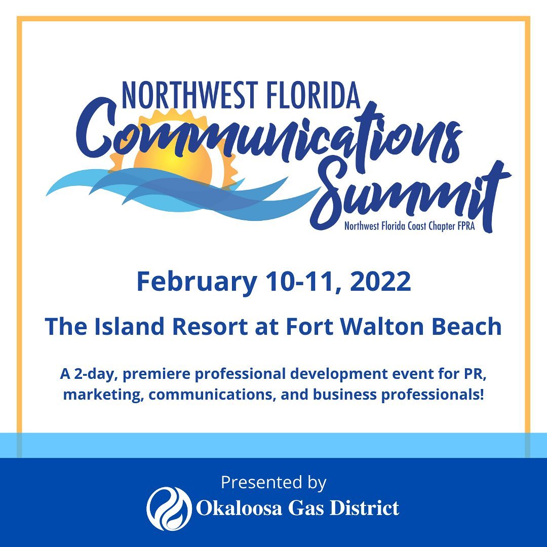 fpranwfl's tweet photo. Our 2022 NWFL Communications Summit is LIVE!

Marketing professionals from all over are invited to join us for 2 days of learning, networking, and FUN at @TheIslandFL.

Get your 🎟️today! We look forward to seeing everyone! #FPRAnwfl #TransformFPRA

https://t.co/IlgSJzWVn1 https://t.co/JXKlWHken8