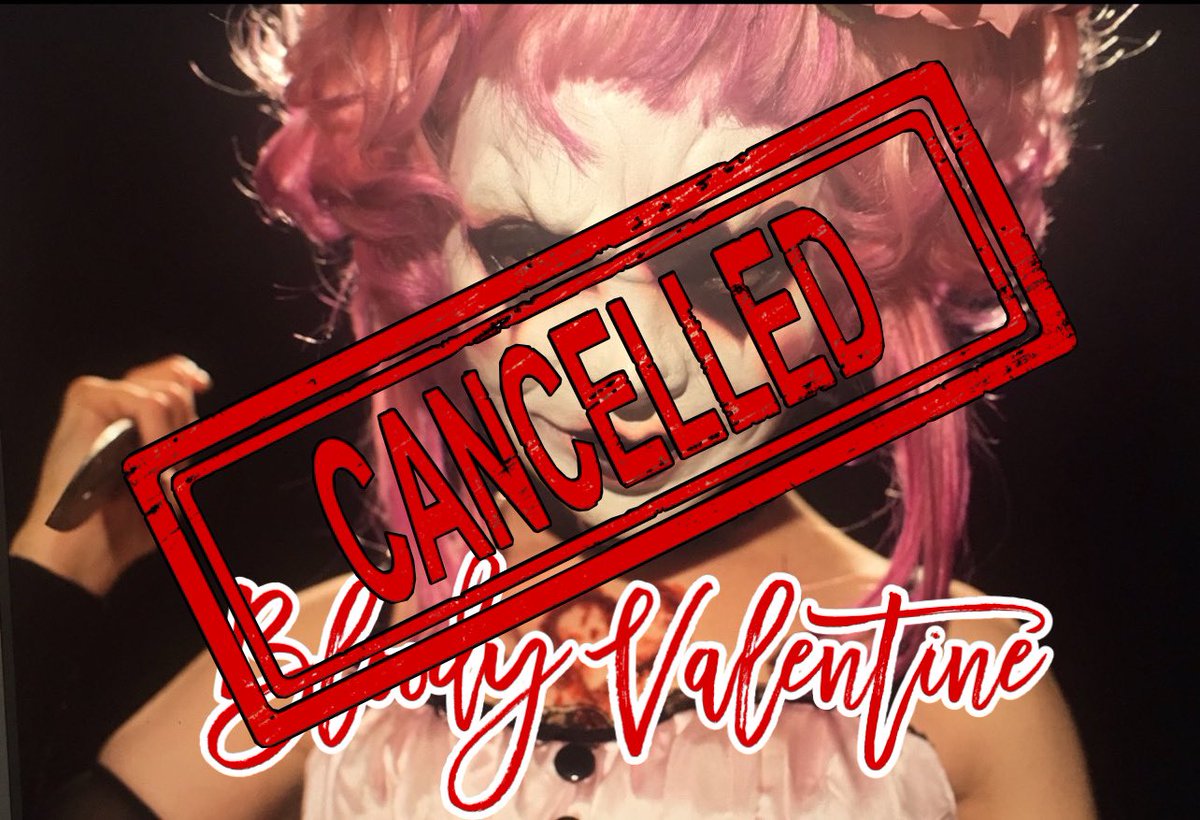 CreepyHollow1's tweet photo. Unfortunately considering the current Rise in covid cases in the area and the safety of our staff and public we will NOT be opening for Bloody Valentine next month. We will see you Fri. 13th. https://t.co/VDL1jeN9Nb