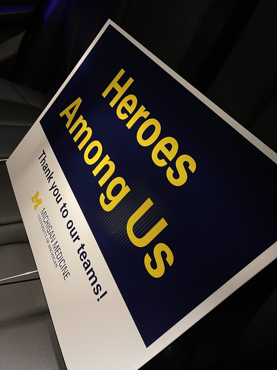 styledscience's tweet photo. Thanks for the yard signs @umichmedicine γ½οΈππ #HailToTheFrontline #HealthcareHeroes #MichiganMedicine #GoBlue https://t.co/Zc1OlycJec