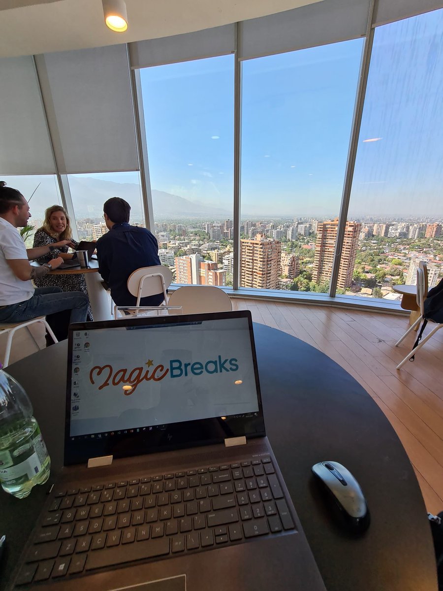 KarlDHarrison's tweet photo. Nice view from our #MagicBreaks office in Santiago! https://t.co/fOsCTVeljw