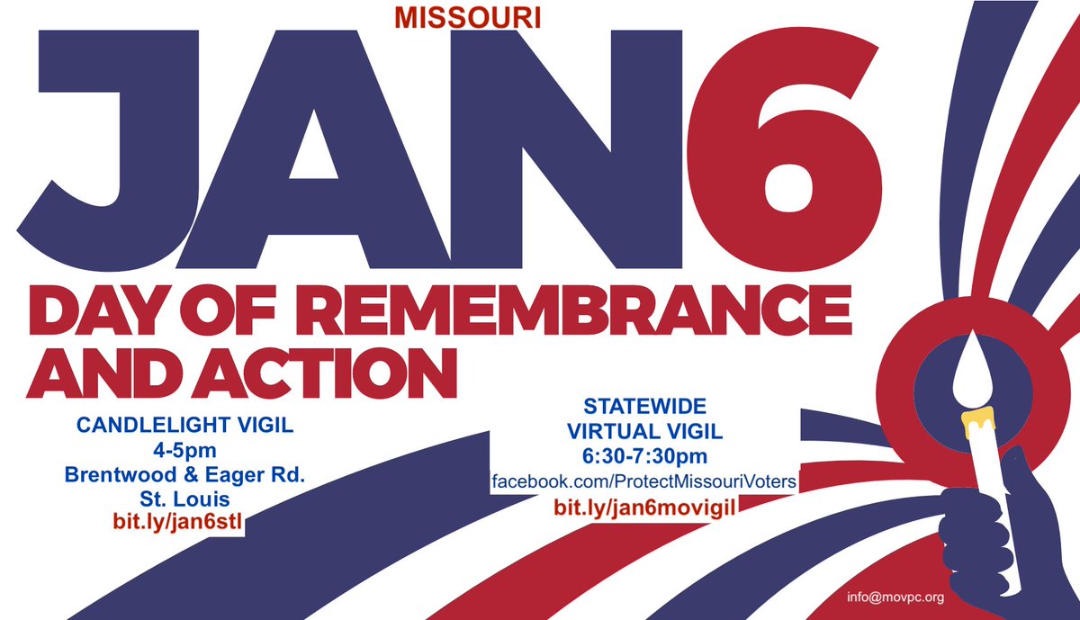 Jan. 6 Day of Remembrance #ProtectMOVoters- mailchi.mp/234ba0aedda5/j…