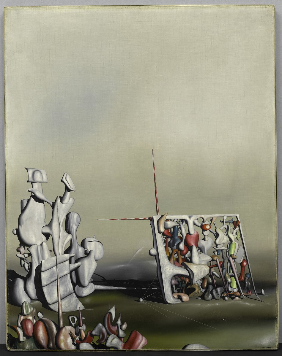 MuseoGuggenheim's tweet photo. ¡Hoy hubiera cumplido años Yves Tanguy!

📷
Ahí no se detiene el movimiento, 
1945 https://t.co/6lsL8TWVuJ