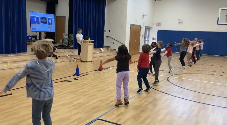 CoachBraxtonPE's tweet photo. This week are asking questions and learning how to use Optimism is PE with our fitness warm ups! @PosProject @BuckhornCreekES https://t.co/hZyTxXlkCl