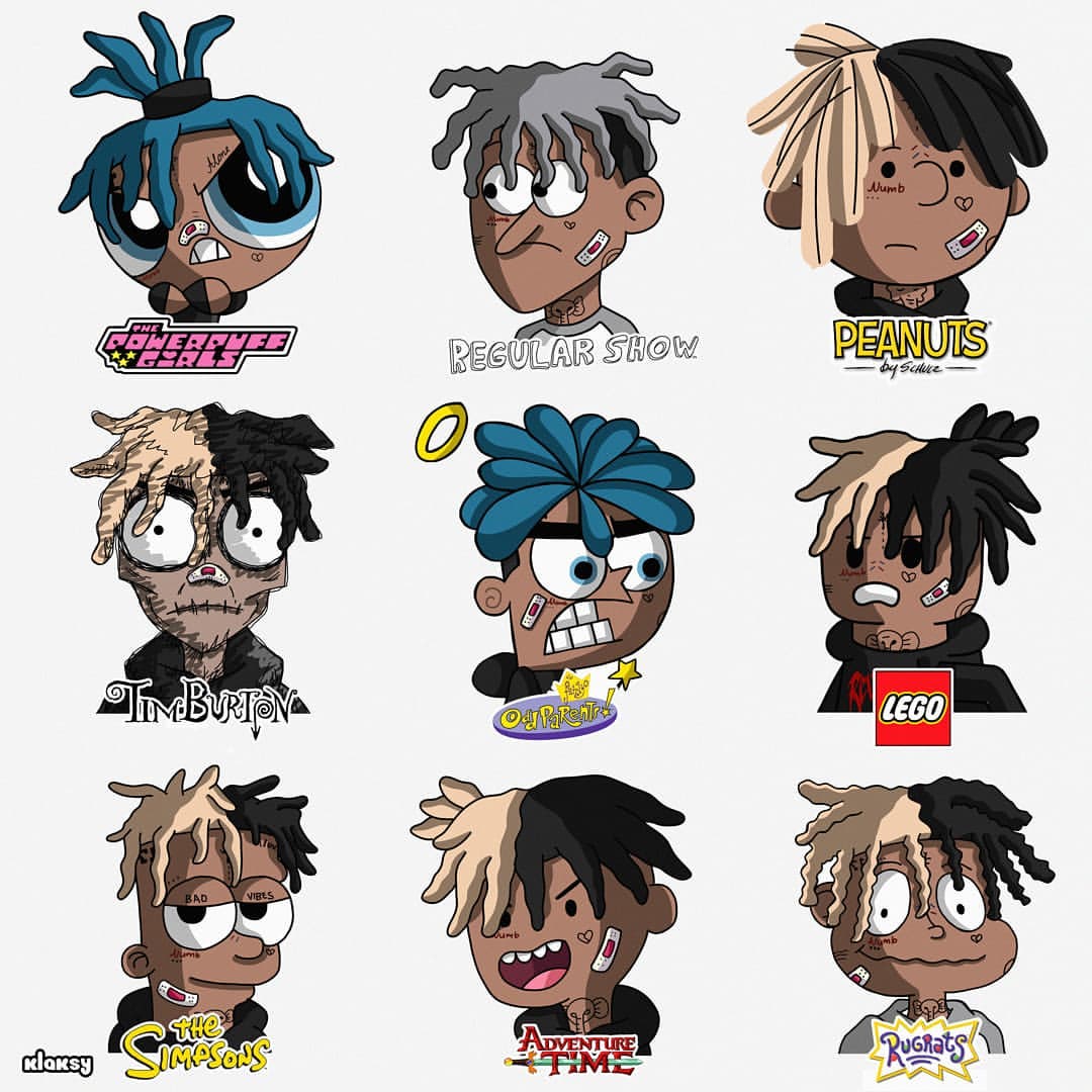RileyTaugor's tweet photo. XXXTentacion in different cartoon styles. Which one do you like the most?

🎨: klaksy.exe (IG) https://t.co/Y3fxxerSoT