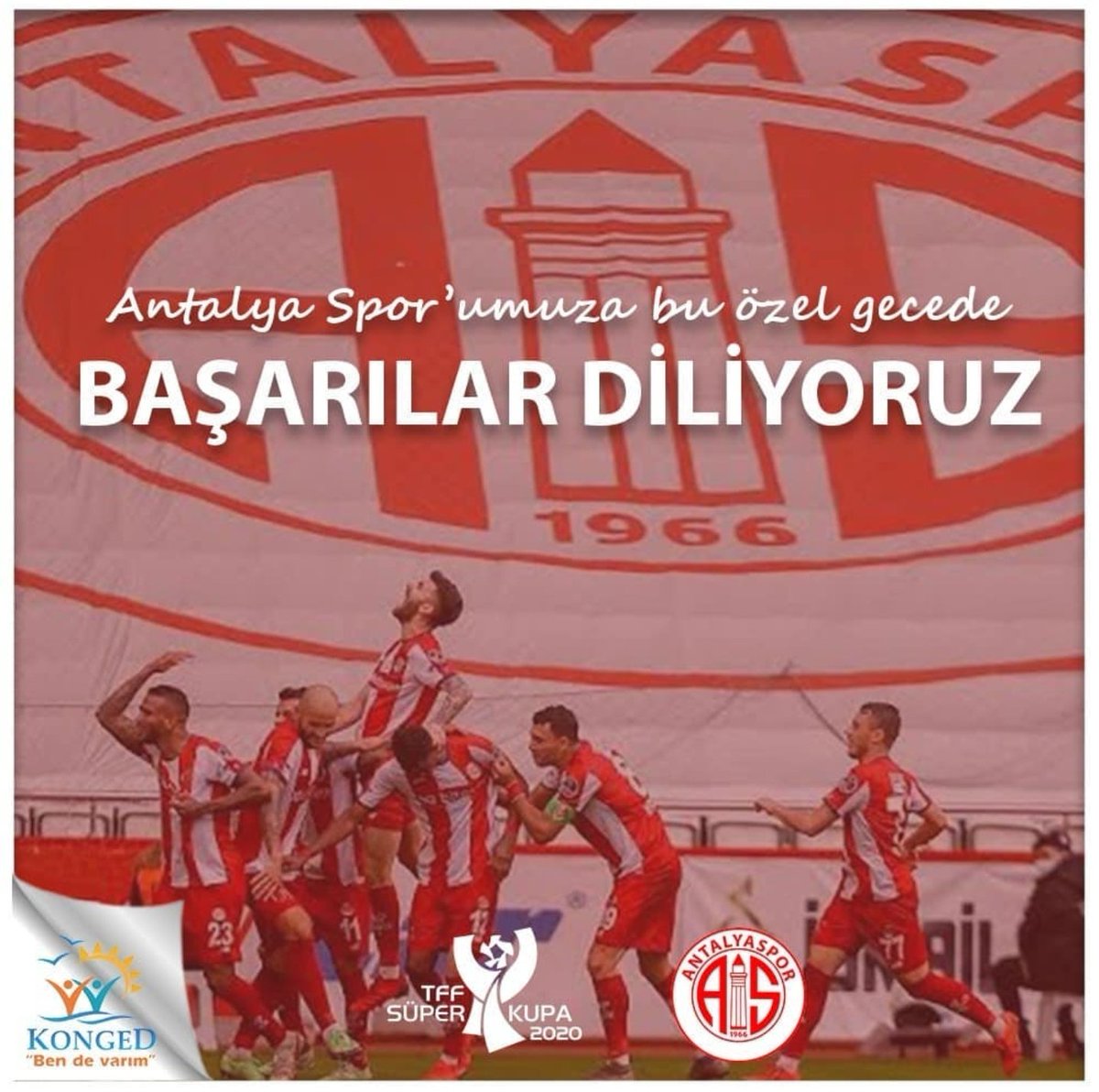 Tarihinde ilk kez süper kupa finali oynayacak olan Antalya sporumuza başarılar dileriz.
#Bendevarım 
#antalyaspor 
#grup1966
#süperkupa
