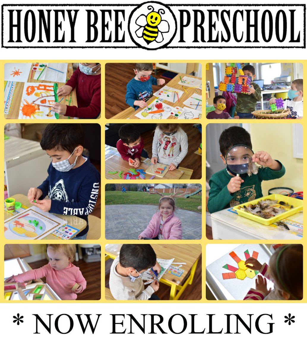 NOW ENROLLING for the 22/23 school year. honeybeepreschool2010@gmail.com

#Seekonk #SeekonkMA #Preschool