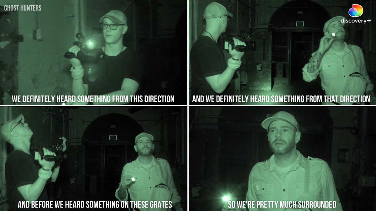 discoveryplus's tweet photo. Could you handle being surrounded by paranormal activity?!

#GhostHunters investigated the notorious Old Joliet Prison with the help of the #DestinationFear crew on their latest stop. Stream the episode now on #discoveryplus. https://t.co/tPypDkjPCc