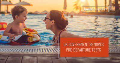 AmandaBarrettMs's tweet photo. The UK government has announced that pre-departure testing will no longer be required for travellers returning to the UK and arrivals will not have to isolate until they get a negative PCR test. https://t.co/fc0N5gAORc
