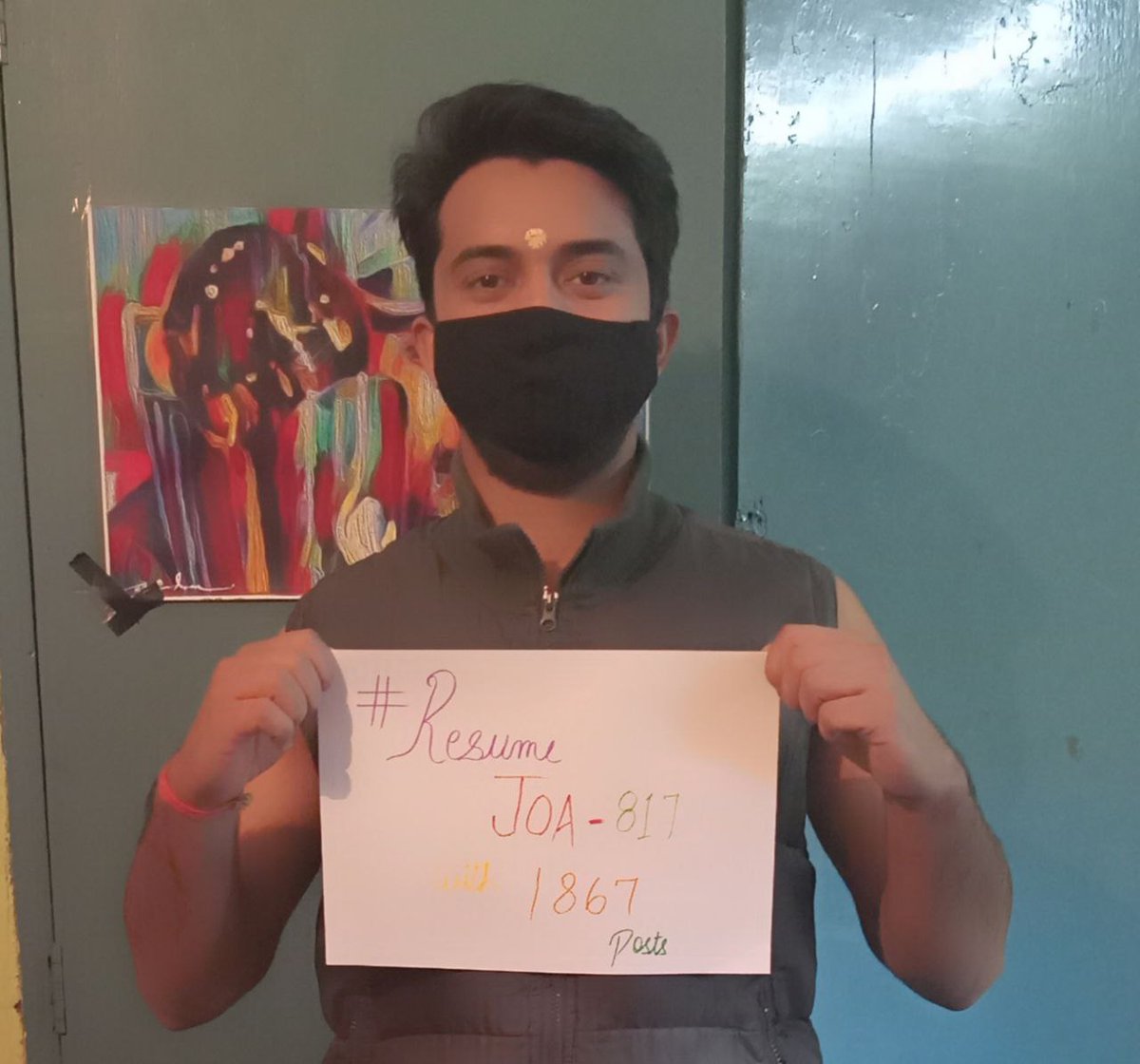 bhatiad06's tweet photo. माननीय मुख्यमंत्री जी JOA817 के अभियार्थियोंं की तरफ से आपको जन्मदिन की बहुत बधाई🎉, हमें आशा है की आप JOA817 के हित में जरूर सोचेंगे, उम्मीद है की 2022 आपके(BJP) साथ-साथ JOA IT 817 के लिए भी सफलता ले कर आएगा, 817 को 1867 की मांगो को पूरा कीजिए 🙏 @CMOFFICEHP @jairamthakurbjp https://t.co/4sVTjNDqiG