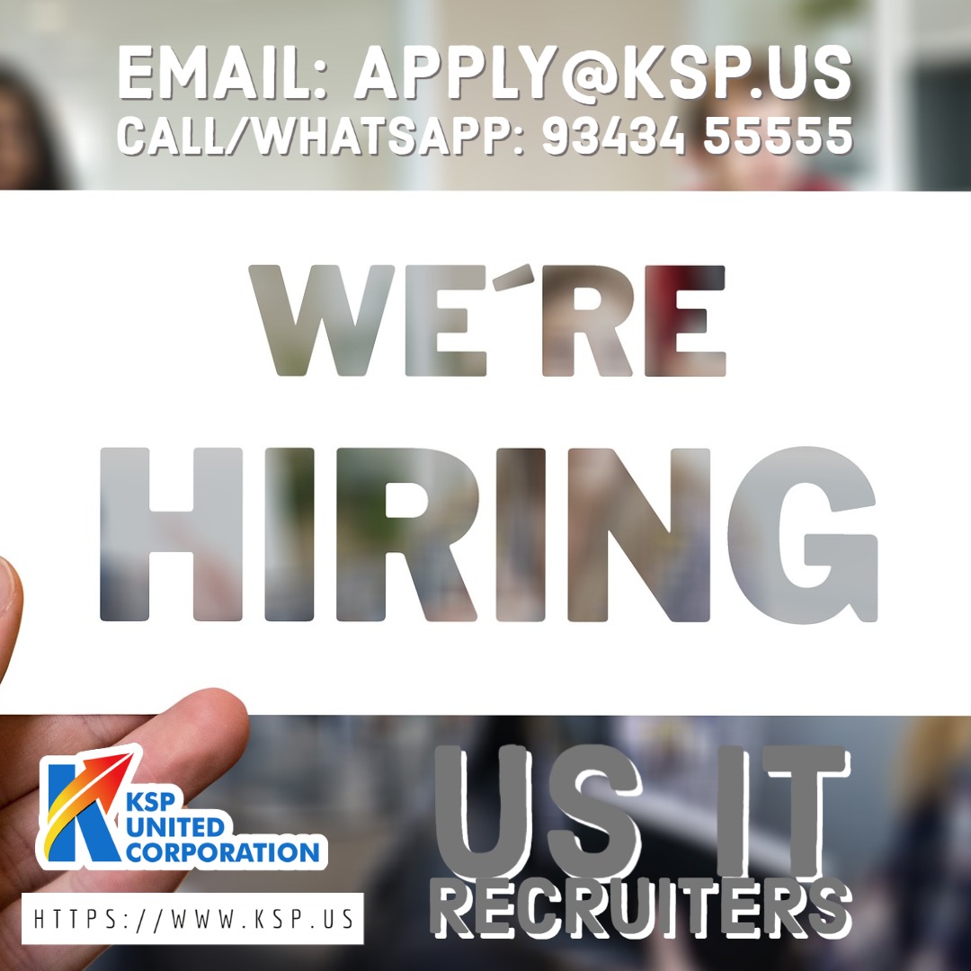 #KSP is hiring @Benchsalesrecruiters @ITrecruiters @BDM