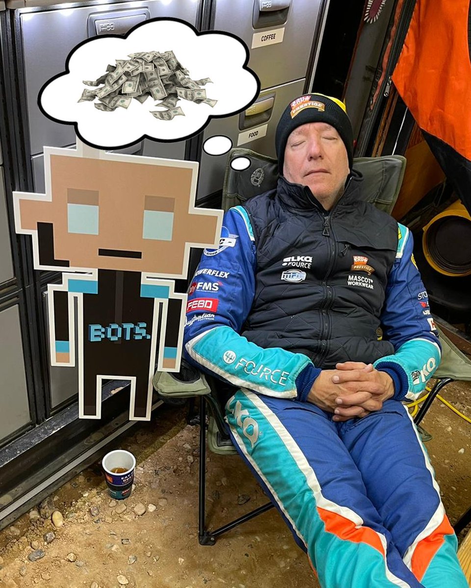 Nap time..😴 Dreaming about my <a href="/TheBOTSapp/">BOTS | Trading Automated</a>... Nothing to worry about. 🤑
#Dakar2022