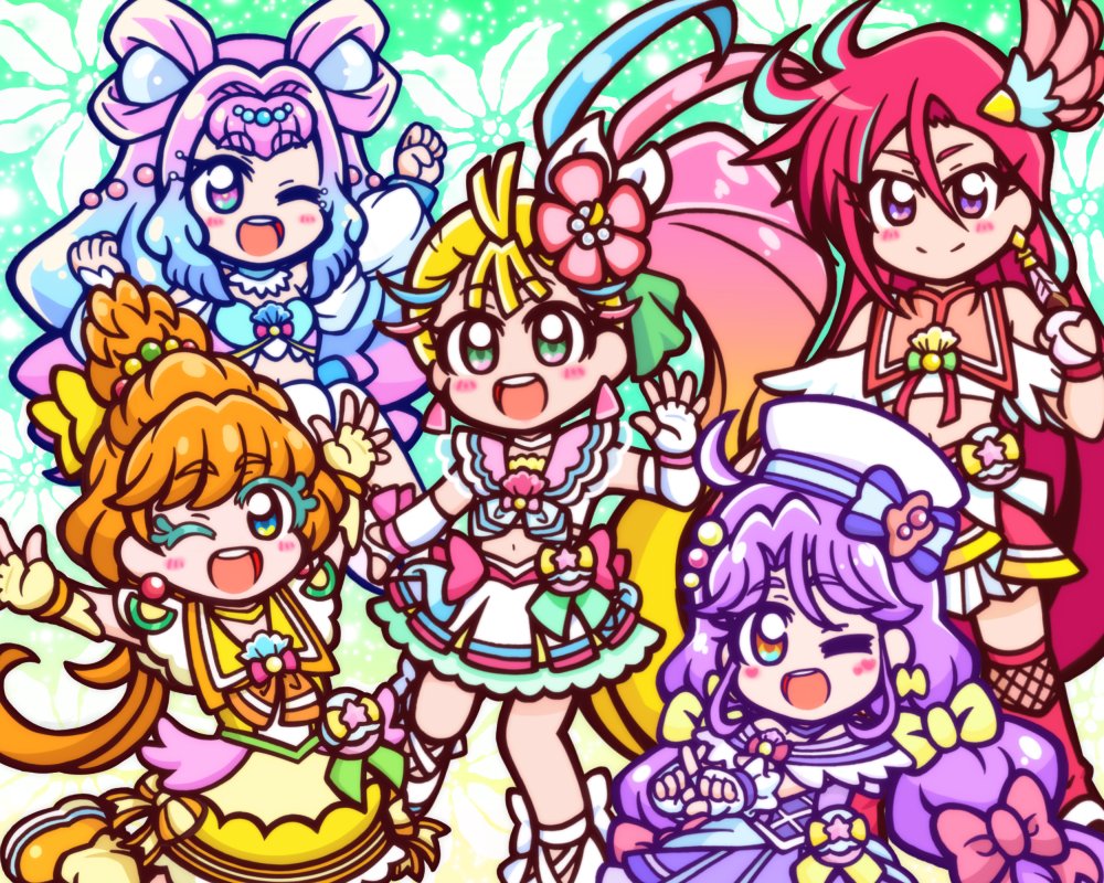 「トロピカル〜ジュ!プリキュア
お誕生日コンプリートでトロピかってる～!🏝 」|うっかり特捜ギャリバン（のんびりモード）のイラスト