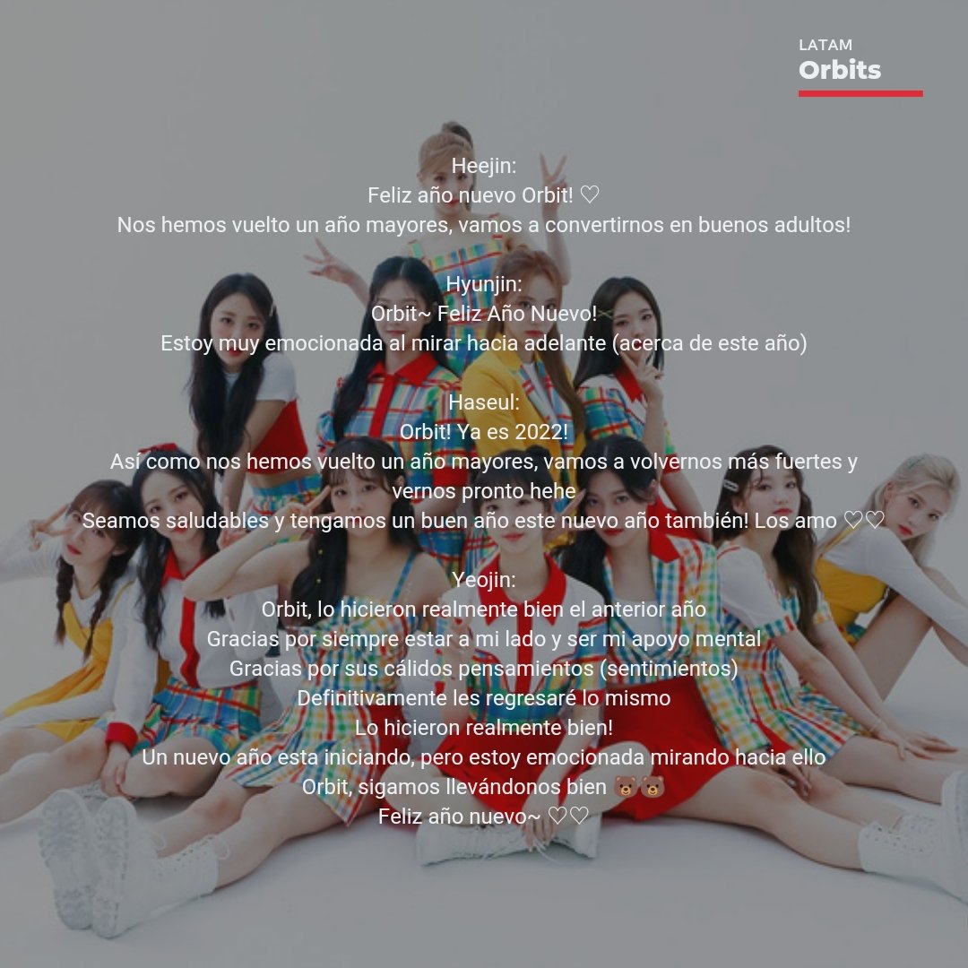 LatamOrbits's tweet photo. [TRADUCCIÓN]

Mensajes de LOONA por el año nuevo en el fancafe japonés

 #LOONA #이달의소녀 @loonatheworld https://t.co/dyENlJJZvj