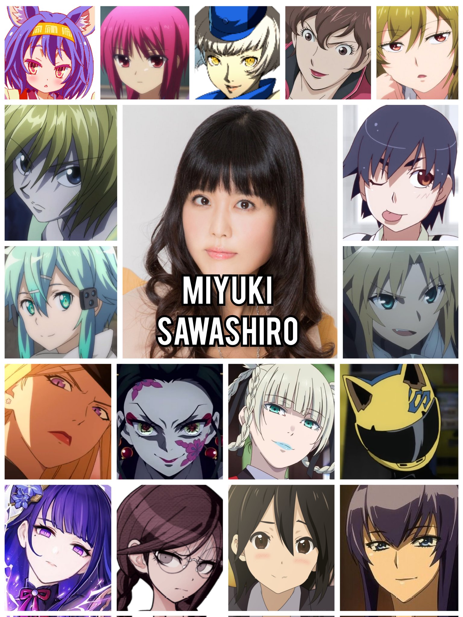 Personagens Com os Mesmos Dubladores! on X: A verdatilidade dessa mulher,  mano, é inacreditável! Algumas das personagens (e O personagem) da seiyuu  Miyuki Sawashiro!🇯🇵 Miyuki é conhecida por dublar o Kurapika de