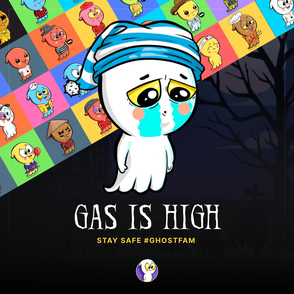 BabyGhosts_NFT's tweet photo. Gas is hella high, stay safe fam!

(Roadmap V2 should be out next week!)

#ghostfam https://t.co/LJmax8UhBF
