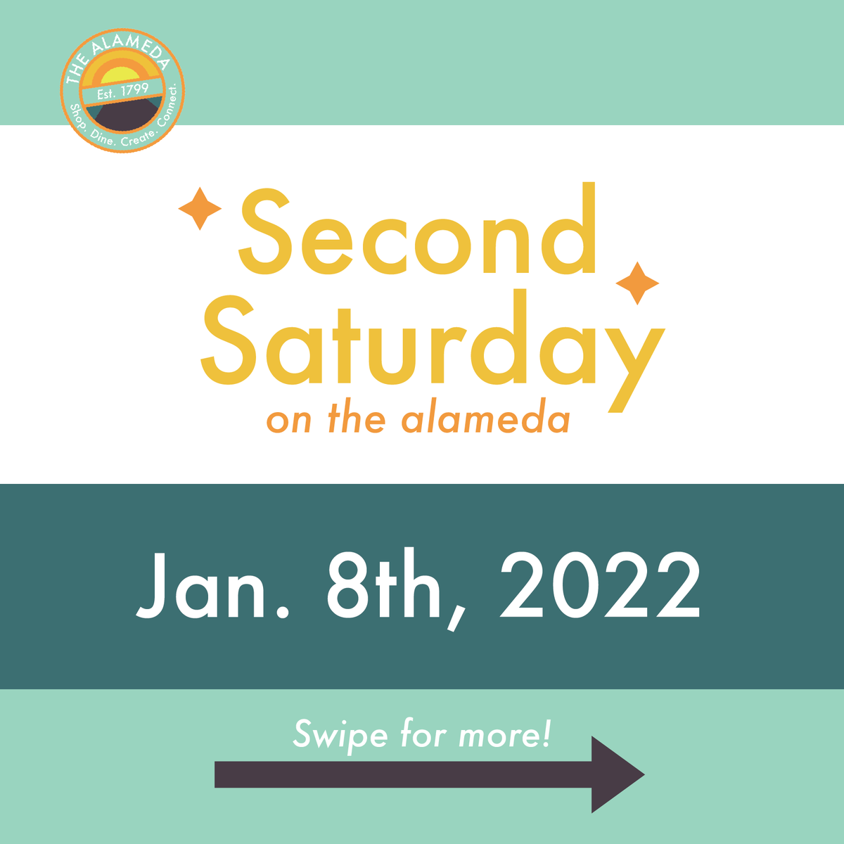 visitthealameda's tweet photo. Second Saturday is THIS WEEKEND on The Alameda!  Check out the great musician lineup, PLUS artist Dana Harris Seeger will be hosting her Triton Preview Show at Visual Philosophy Studio during the event hours! (1/2)

Jan 8th, 3pm-6pm
#sanjose #secondsaturday #visithealameda https://t.co/E1FA8jNZqP