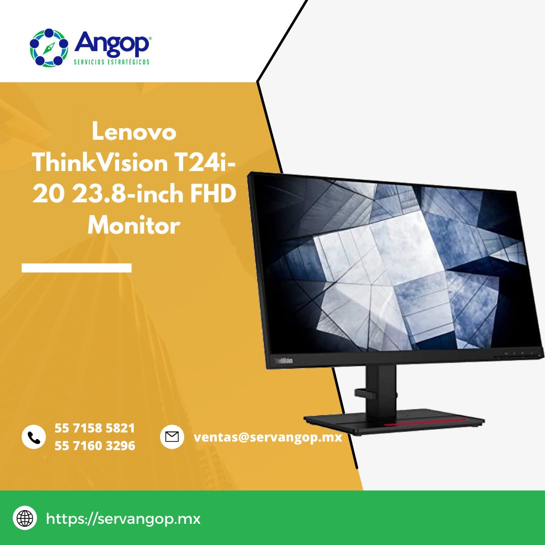 AngopServicios's tweet image. #Angop_Soluciones #monitorpc #Lenovo #Thinkvision T24i-20
Alimentación a lo largo del día en el ThinkVision T24i-20. Sus marcos biselados de conmutación en el mismo plano FHD le ayudan a mejorar la eficiencia.
ventas@servangop.mx | 5571585821
servangop.mx/promociones