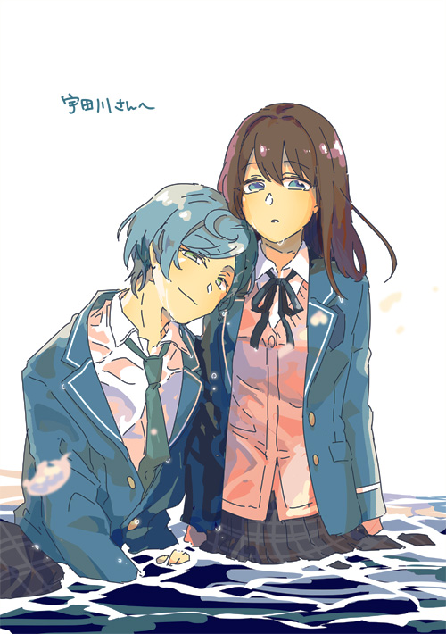 あんスタ あんず島2エアスケブ 奏汰とあんずさん 翠あん Krmのイラスト