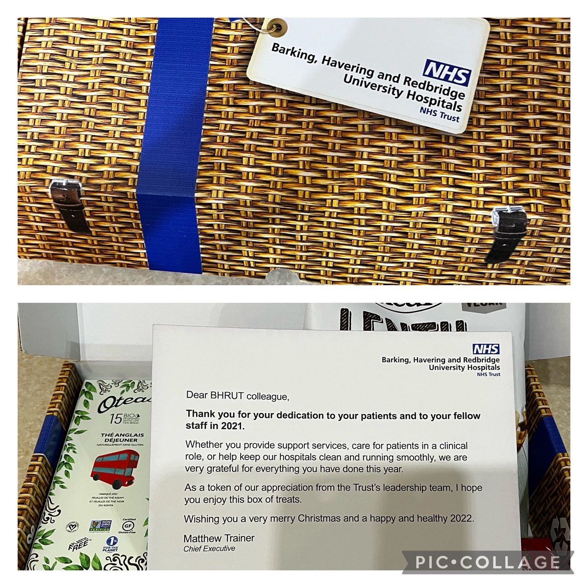 Arrived home to night from a busy shift to find a lovely gift from our chief Executive  Matthew Trainer thank you very much for the treats most appreciated