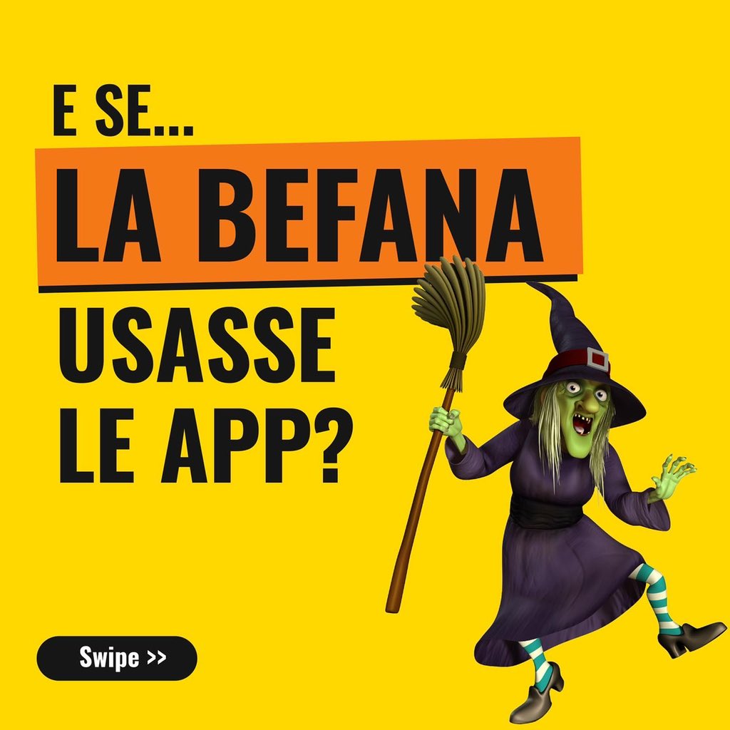 hacktheduck's tweet photo. 📲 5 App che potrebbero aiutare la Befana domani:

- Sleep Cycle: per svegliarsi al top
- Google Maps: per trovare le case
- App Meteo: per il meteo
- Klok: per gli orari nel mondo
- Flight Radar: per il traffico aereo

Fai come la #Befana e digitalizza il tuo Business!
#Epifania https://t.co/kbeKosBnsW