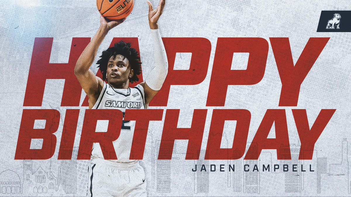 SamfordMBB's tweet photo. Happy Birthday to this guard, @jaden_campbell5!

#BuckyBall
#AllForSAMford https://t.co/SvUkwVeh4P