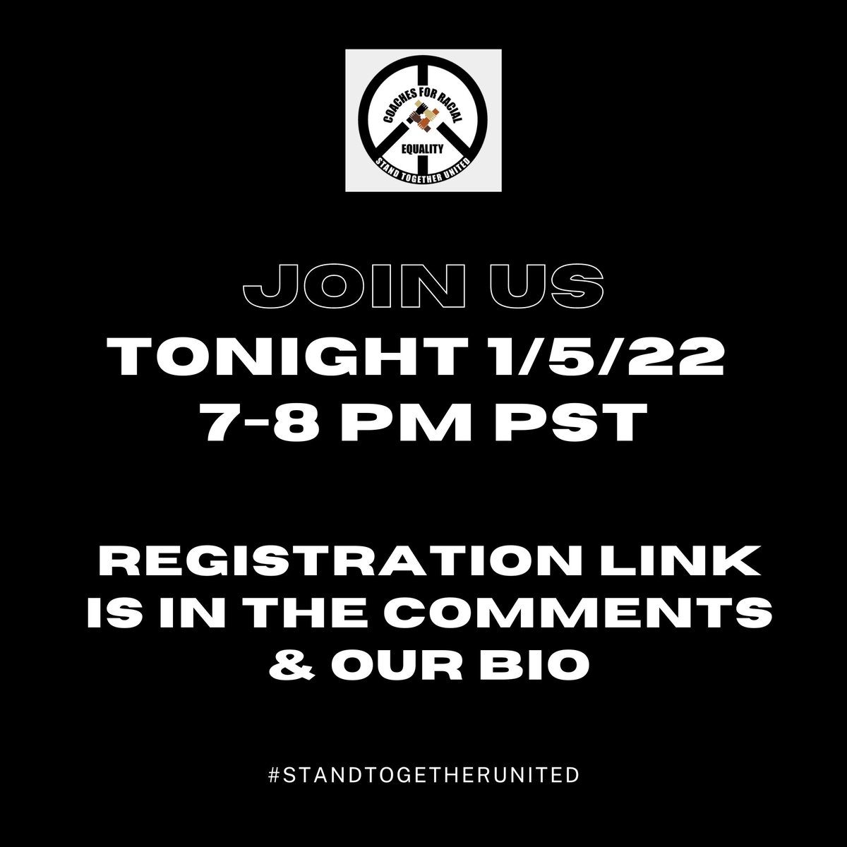 Join us for our first meeting of 2022 and our first meeting in more than a month!!

We'd love to see lots of faces (virtually) tonight, both old &amp; new. Please Like, Retweet, and Share to spread the word!!
