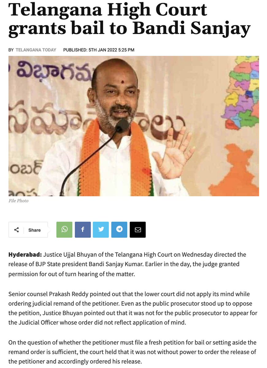 Our lower courts are jokers frequently proven wrong by their superiors. #BandiSanjay