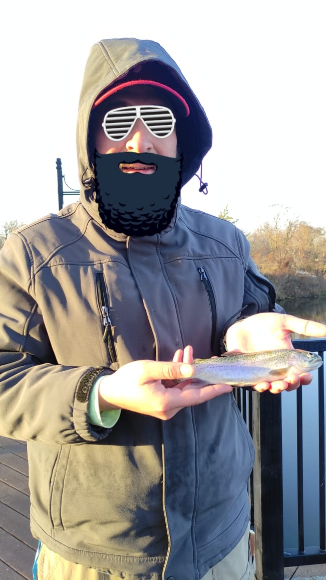 The elusive trout decided to bite on PowerBait bottom drag-rigged...