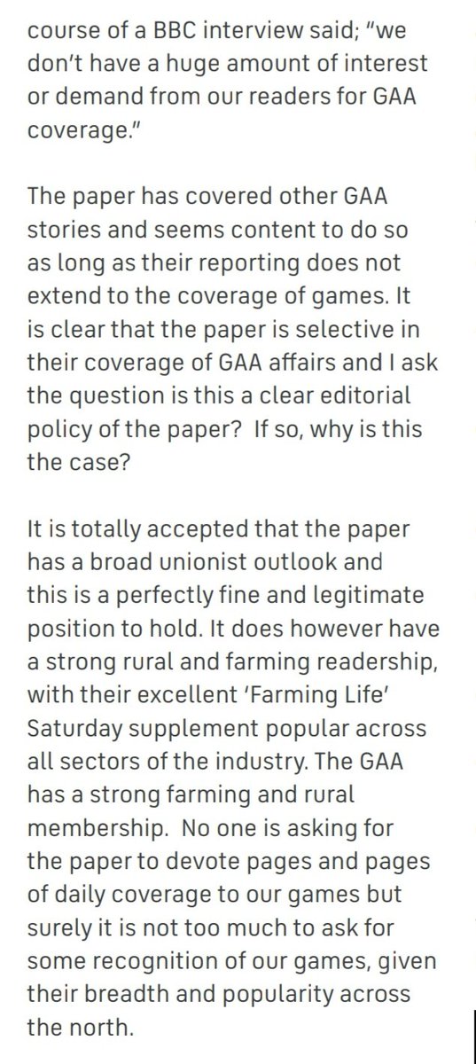 CahairOKane1's tweet photo. Plenty to digest in Brian McAvoy's annual report, including this - a dig at the NewsLetter so pointed that they gave it its own subheading. https://t.co/kxxOlZyxWT