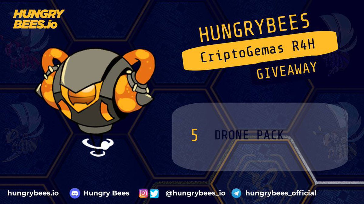 CriptoGemas_R4H's tweet photo. 📌 NUEVO SORTEO❗️

5 WHITELIST de la preventa del token para el juego de #HungryBees 🥳

👉🏻 Para participar:

1⃣ Like y RT ✅
2⃣ Seguir @criptogemas_R4H y @Hungrybees_io ✅
3⃣ Menciona a 3 amigos (+menciones +posibilidades) ✅

▪️Los ganadores se anuncian mañana https://t.co/x1R661AKIN