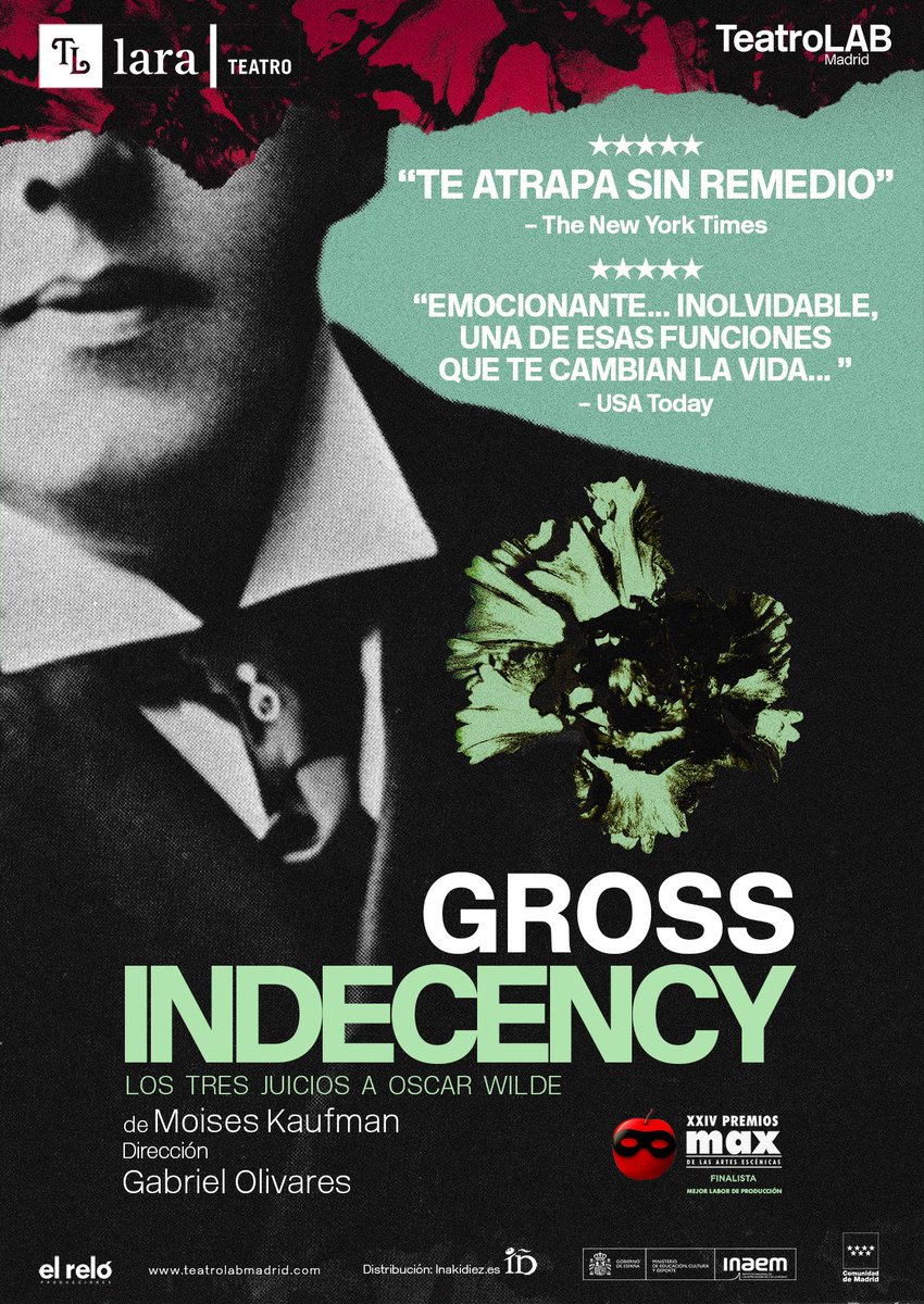 MGSuela's tweet photo. #GrossIndecency Gran reestreno de una función de enorme potencia visual, y narración impecable.Tiene un alto valor documental relatando el sufrimiento de Wilde y una gran ambición teatral con su montaje arriesgado q usa todos los medios escénicos Las interpretaciones magníficas https://t.co/AVM5yW3jiS