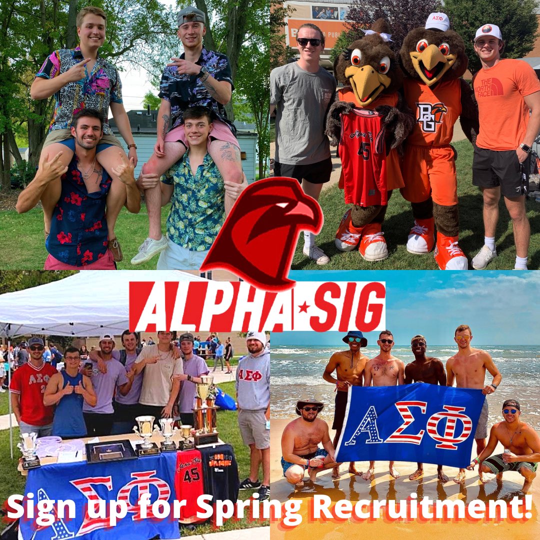 Come join the best brotherhood on campus by rushing Alpha Sig this spring semester. Use the link in our bio or DM us with any questions! #RushAlphaSig 🔴⚪️