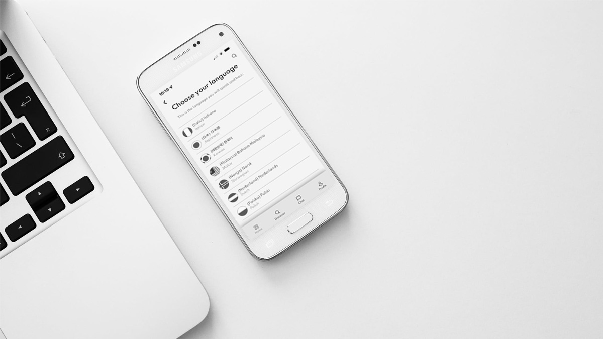 MyJunoOfficial's tweet photo. MyJuno is super simple to use! For translating speech, simply select your language, the language you want translated, and then tap and hold the flag buttons to start a translation! 🙌 https://t.co/oFu5b6ToO7

#translate #freeapp #translationapp https://t.co/Icf2GIfLZe