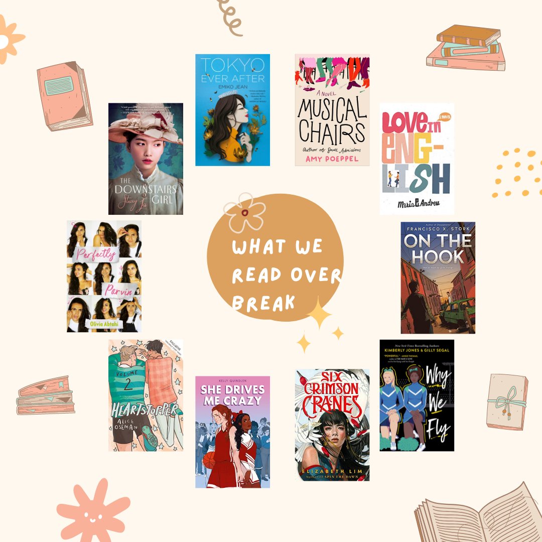 Check out some of the books your librarians read over break! 📚