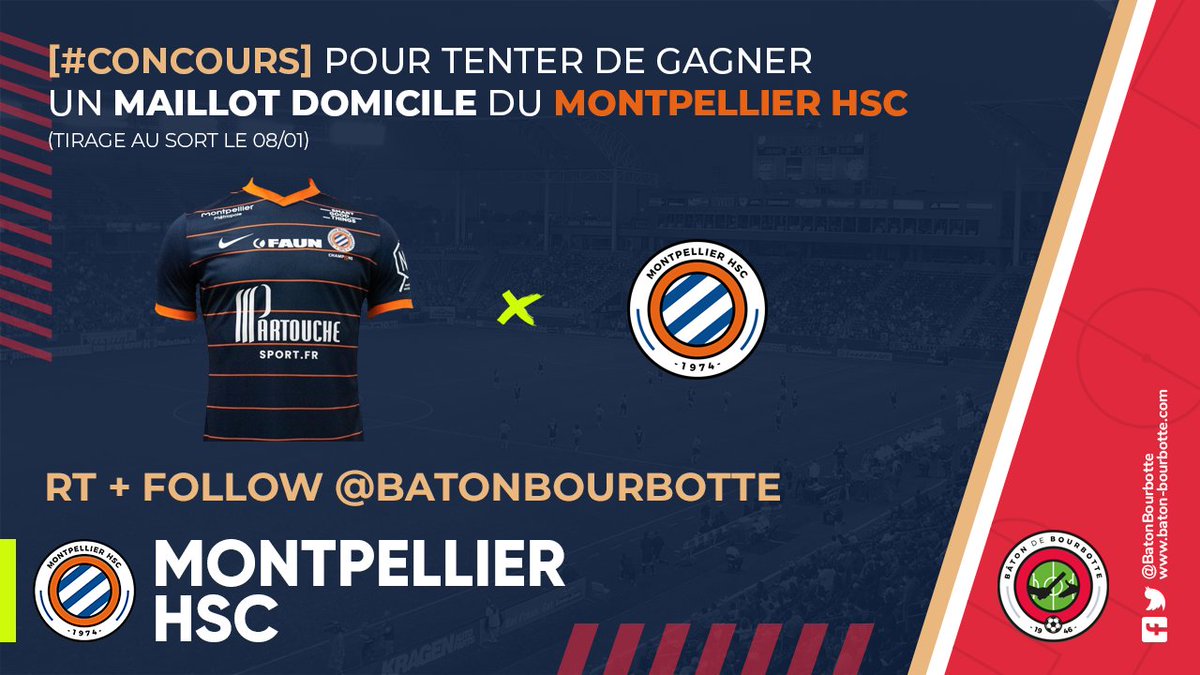 BatonBourbotte's tweet photo. 🎁 Pour fêter la détention du Bâton de Bourbotte par le @MontpellierHSC, concours pour gagner un maillot dédicacé par les joueurs !

🎯 Pour cela rien de plus simple :
RT + Follow @BatonBourbotte

📅 TAS : 08/01 - 21H

🍀 Bonne chance 🤞

#MHSC
#MerciMHSC https://t.co/hsBRn2eGci