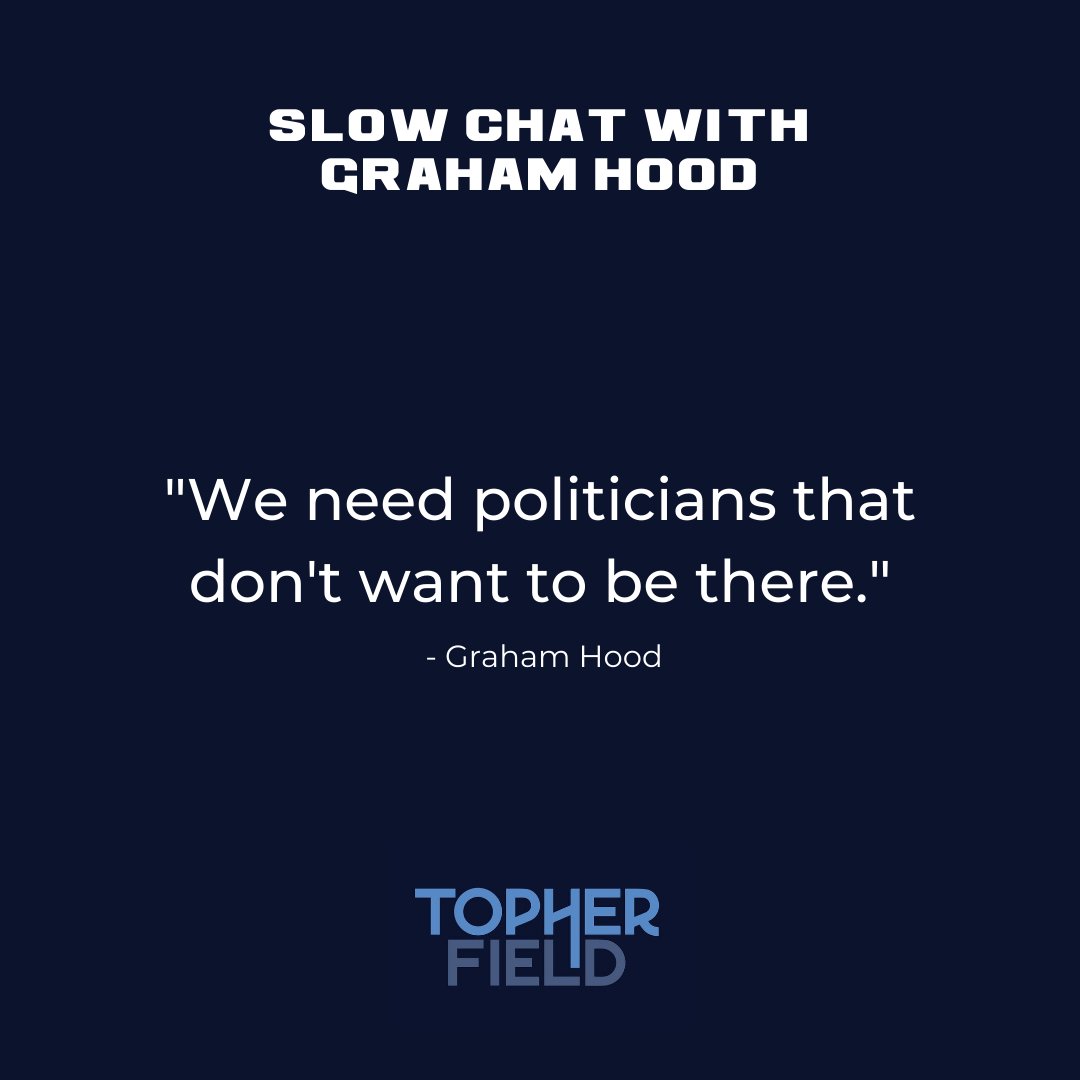 TopherField's tweet image. " We need politicians that don't want to be there".
- Graham Hood

From my slow chat with Graham Hood on the 1st November 2021. 
Watch the full interview here - postly.app/5Oy

@graham.hoody
#victoriangovernment #politics #melbournelockdown