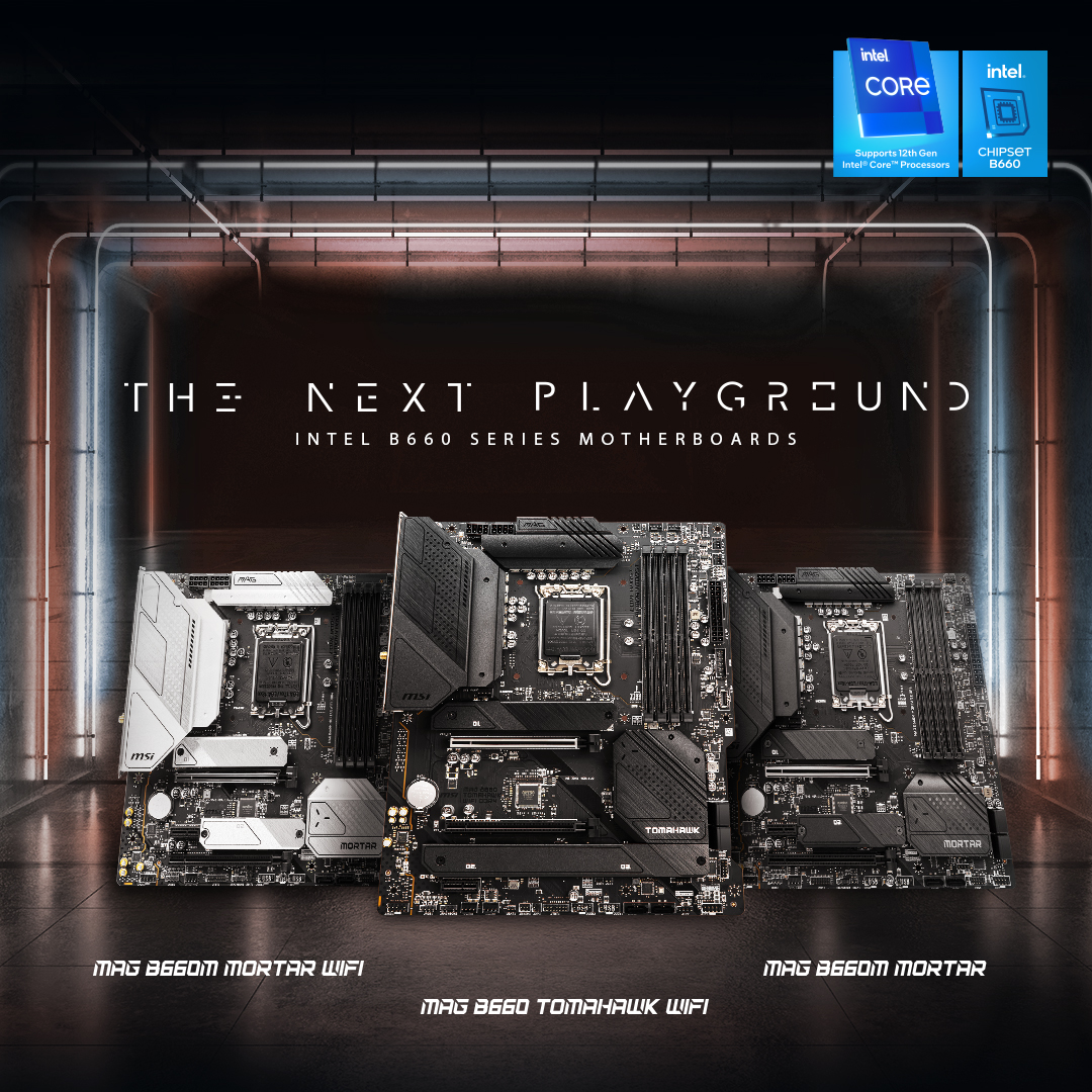 msiUSA's tweet photo. No more waiting! The latest MSI MAG #B660 series motherboard is finally here! 😍 
✅ Great Value
✅ Fully-Equipped For All Your Gaming Needs
See more here👉https://t.co/1RsaeWGp14
#MSICES2022 #MSIVERSE https://t.co/KAhi1cKd0A