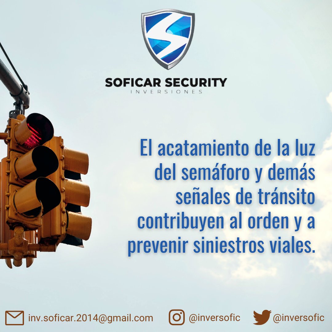 inversofic's tweet photo. Seamos conductores, motorizados, ciclistas o peatones, todos debemos ser responsables y acatar la luz del semáforo y demás señales de tránsito... https://t.co/DdbnVrHKUL
