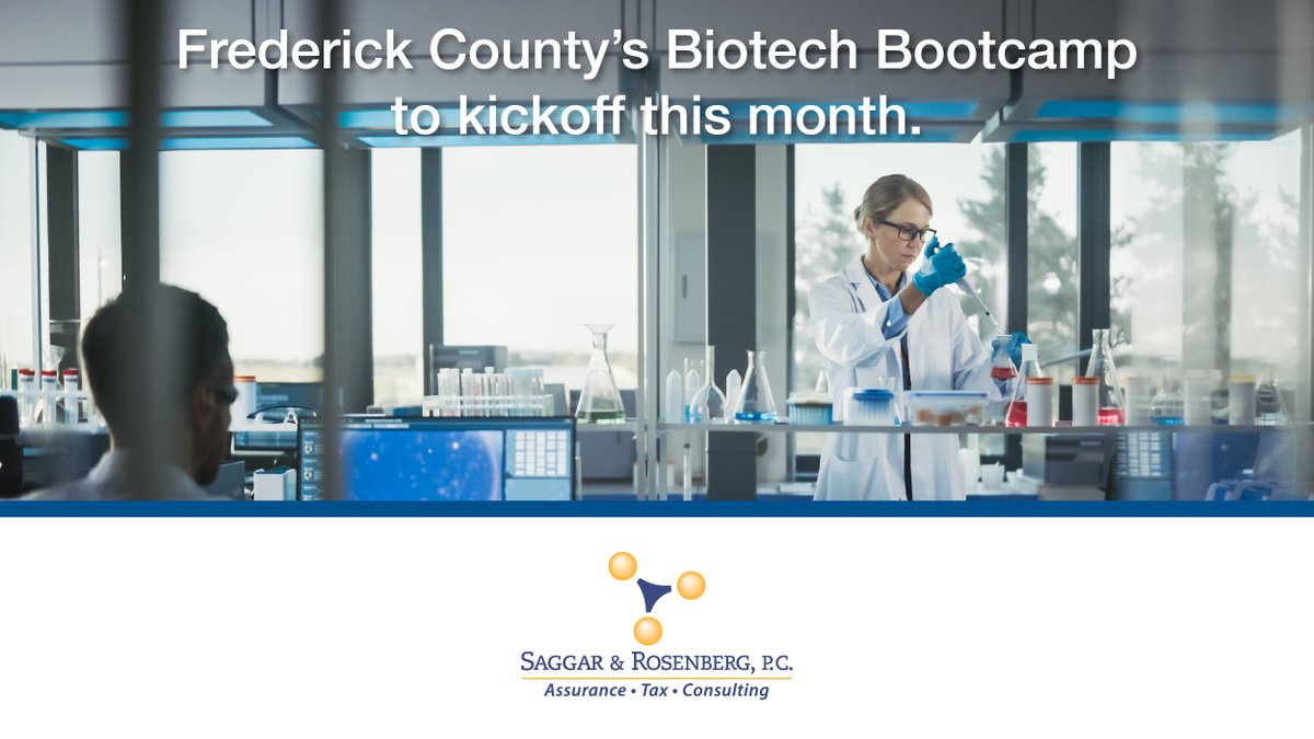 srpccpa's tweet photo. Biotech Bootcamp kicks off this month in Frederick County. #biotechbootcamp #biotechtraining
https://t.co/yGLGR39k2h https://t.co/2DIaIRLUoF