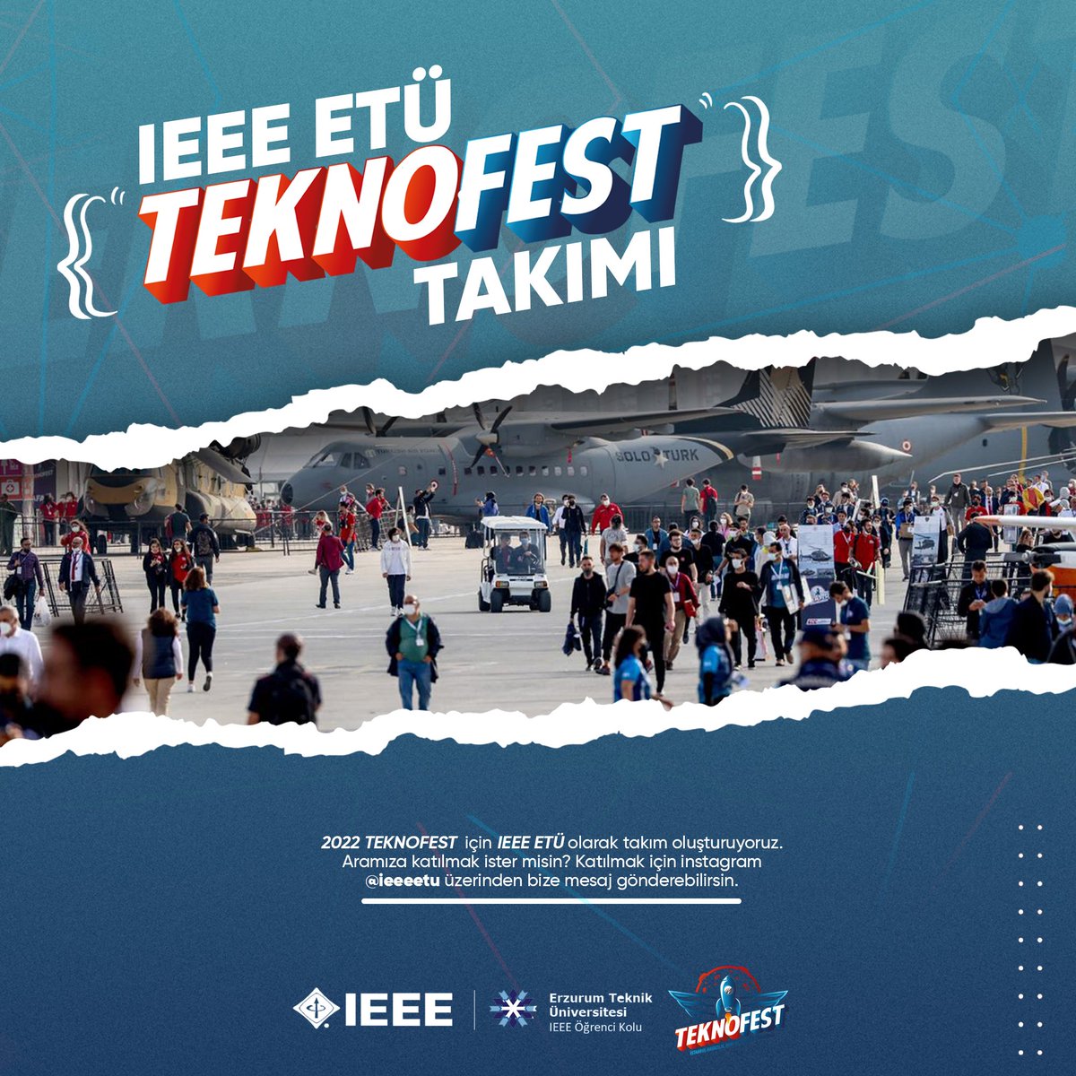IEEE ETÜ Öğrenci kolu olarak TEKNOFEST  2022 için takım arkadaşları arıyoruz.
İLETİŞİM : Dm ve ieee@erzurum.edu.tr 
den bizlere mail atabilirsiniz.
<a href="/NemFlora/">NemFlora</a> <a href="/Harmopower/">Harmopower Bilişim ve Danışmanlık</a> 
@erzurumteknik <a href="/etu_sks/">ETÜ SKS</a> 
<a href="/EtuKristal/">Etü Kristal</a>