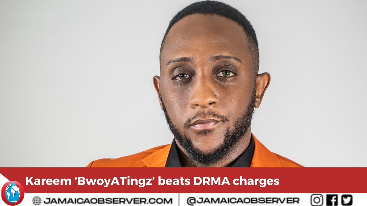 JamaicaObserver's tweet photo. Kareem 'BwoyATingz' Weathers, a former party promoter known for his podcast and YouTube channel, walked out of court a free man today after charges of breaches of the Disaster Risk Management Act were dismissed against him and four co-defendants. https://t.co/kIVSTlWs5S https://t.co/qnbtdFtSMg