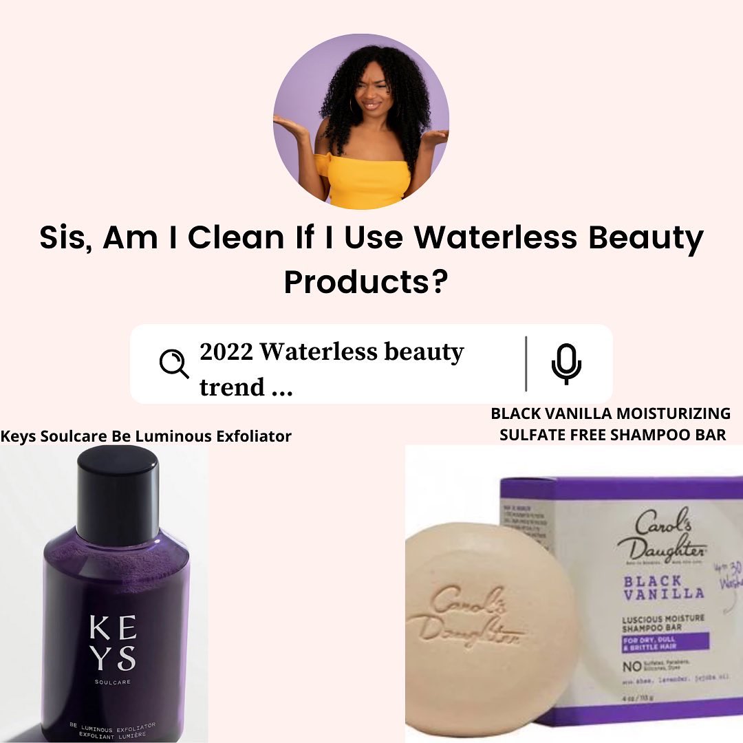 Backtotheshop's tweet photo. We know what BYO means but how about BYOW—bring your own water?  A trend for 2022 is projected to be waterless beauty products. Read more https://t.co/JwYWi9fR4S #blackbeautyculture #trend #beautytrends #water 
#beauty #sustainability #sustainablefashion #trendforecastingfashion https://t.co/wq8Z41P6tF
