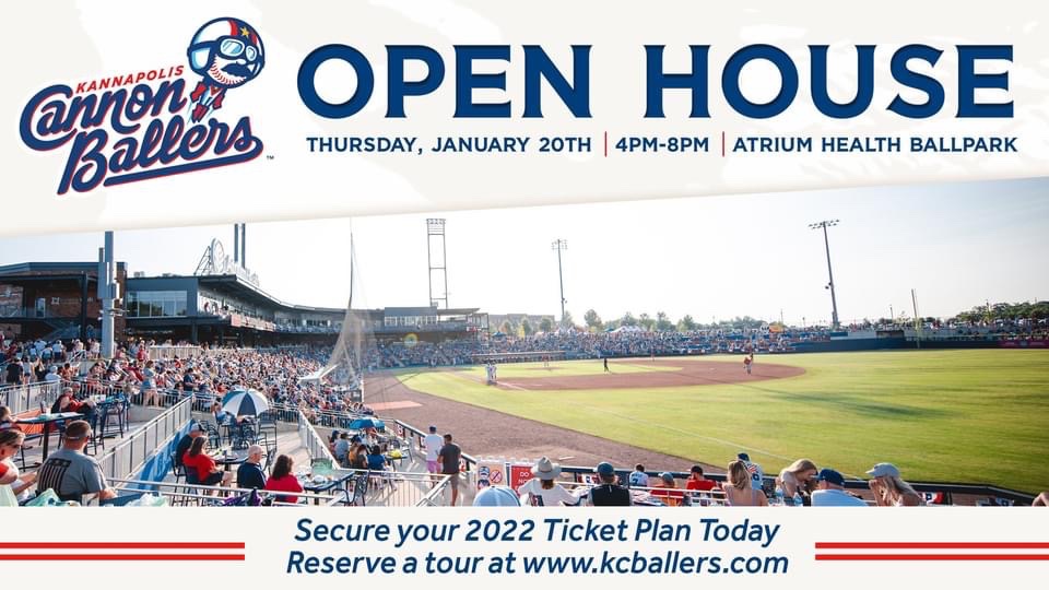 Only 93 days until Opening Night at <a href="/AtriumHealth/">Atrium Health</a> Ballpark!⚾️

In preparation for the upcoming season, the <a href="/Kcannonballers/">Kannapolis Cannon Ballers</a> are hosting an Open House on January 20th! Join us and secure your 2022 seats before it’s too late! 

Register: bit.ly/2022KCBOpenHou

#HaveABlast